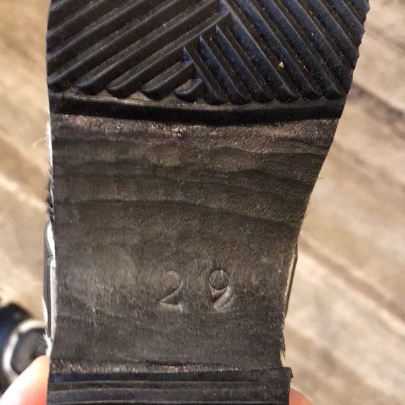 Cow hair Kids vintage clogs - Picture 5 of 6